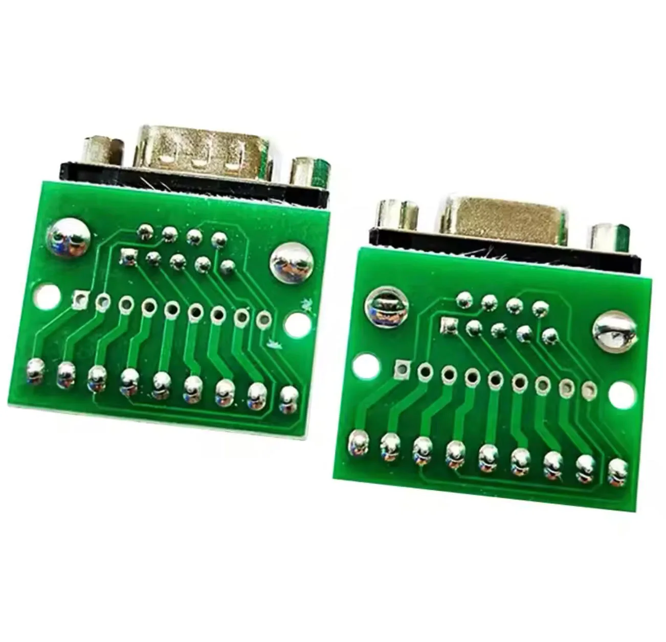 9pin Solderless Connectors DB9 RS232 Serial to Terminal Female Male Adapter Connector Breakout Board