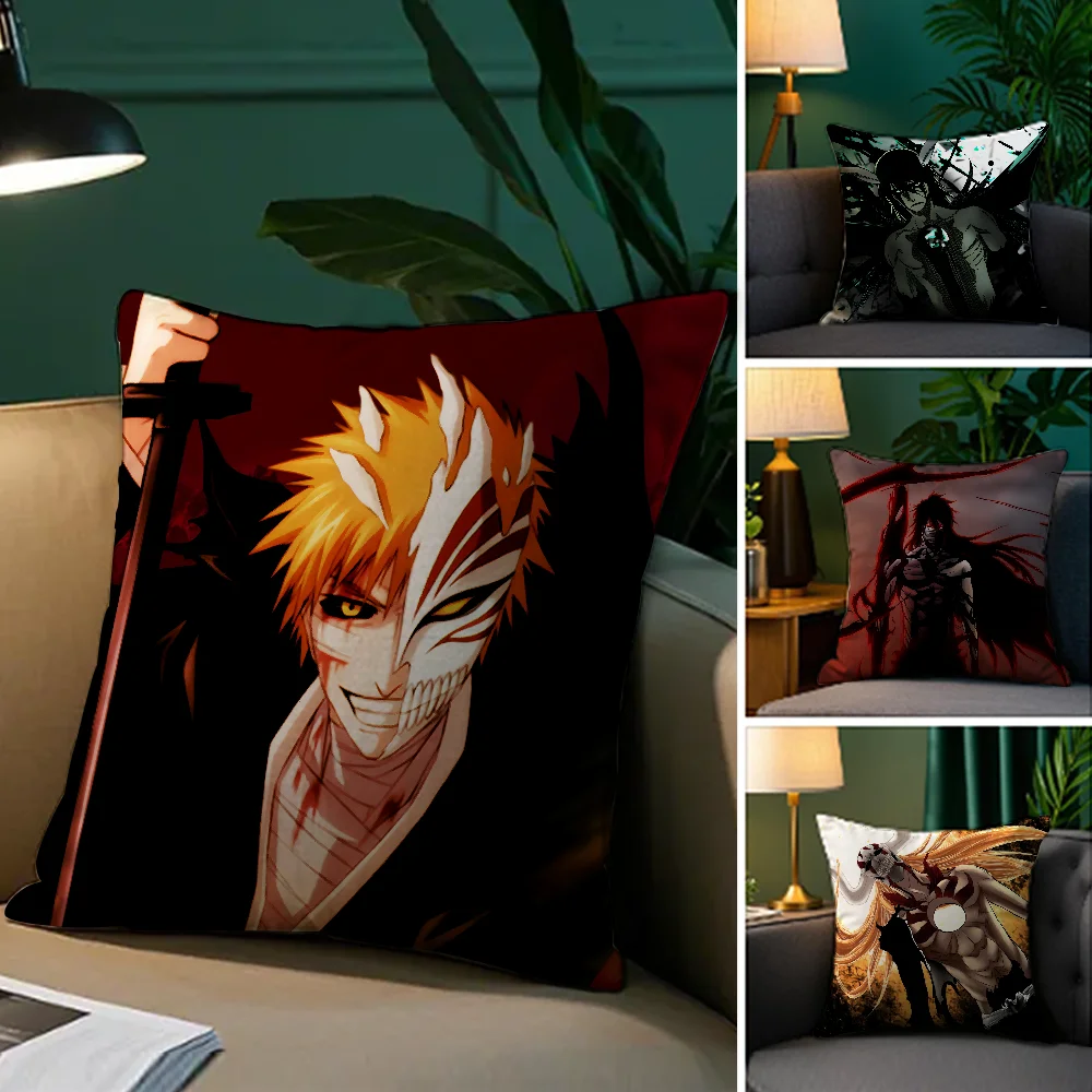 

Anime B-BLEACH Pillow Case Cozy Plush Pillow Cover Double Side Printed – Home Gift for Bedroom Decor