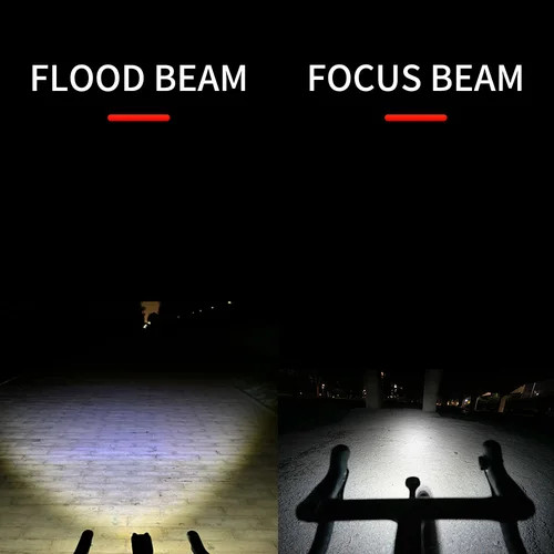 Imagen 2 del producto TOWILD DL1200S/DL1700 luz de bicicleta con línea de corte Beam1900LM luz delantera de bicicleta recargable banco de energía Mtb faros de ciclismo