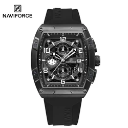 NAVIFORCENF8052 Chronograph Men Wristwatch Top Brand Luxury Military Sport Watch Business Quartz Waterproof Original Clock