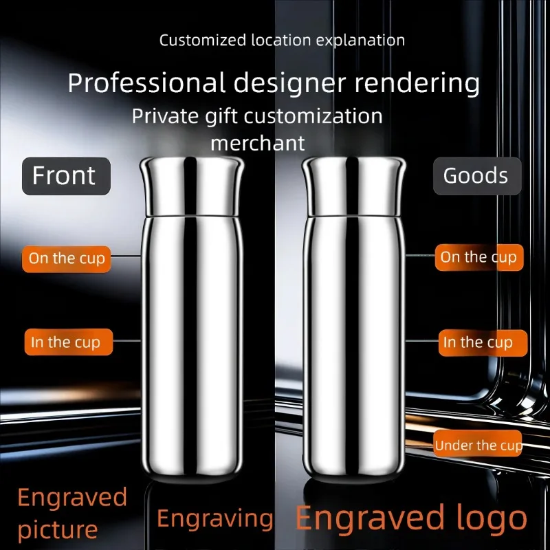 Carving non-standard custom coffee cups, vacuum flasks, mugs, stew pots, thermoses, high-end gifts