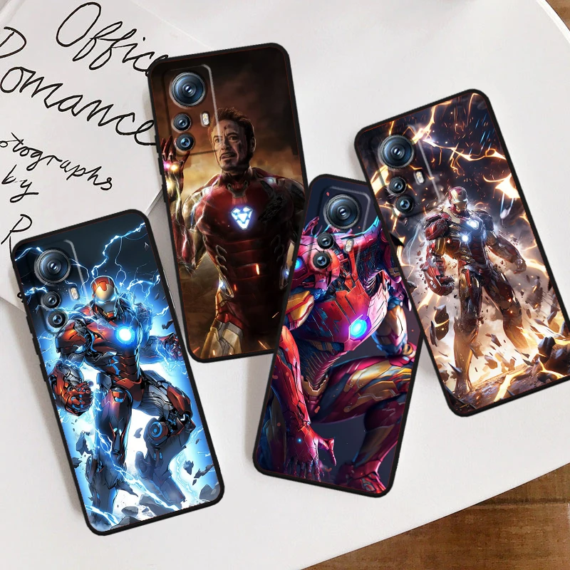 Iron Man Art Cool Fashion For Xiaomi Mi 14 13T 13 12T 12 11T 11i 11 10T 10 Pro Lite Ultra 5G Black Back Phone Case