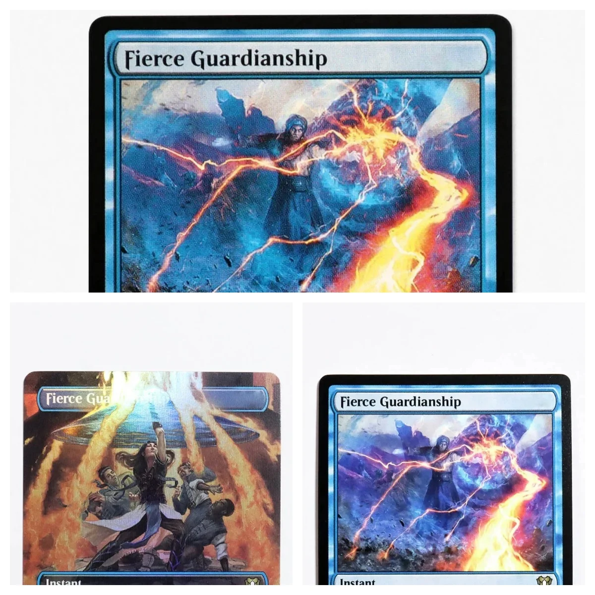 (Fierce Guardianship) Holo/Foil TCG لعبة الورق السحرية أعلى جودة الوكيل أوراق اللعب جمع مجلس لعبة بطاقات التداول الوكيل