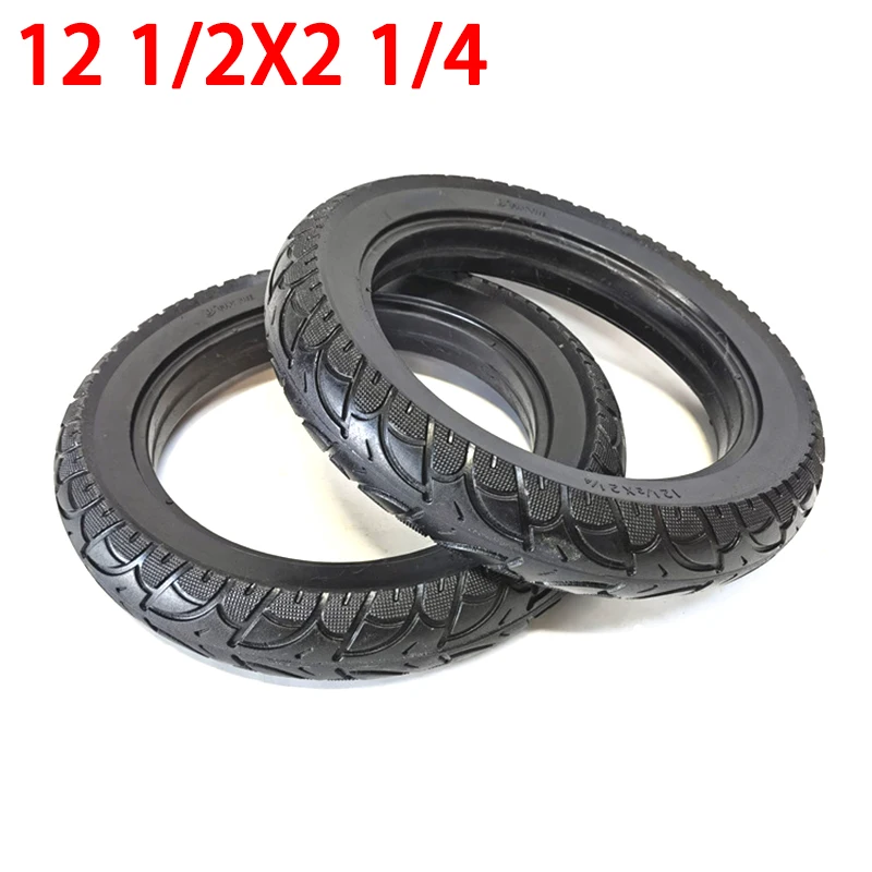 Lightning Delivery12 1/2X2 1/4 solid tire12 1/2*2 1/4 tubeless tyre for electric vehicle scooter non- inflatable explosion-proof