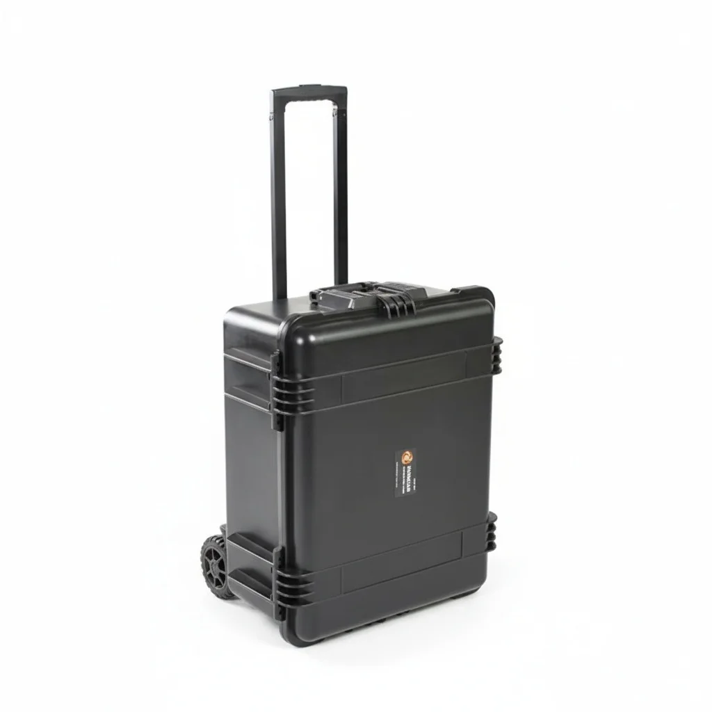 

IP67 Protective Case, Waterproof Shockproof Hard Case with Wheels and Handle, Heavy Duty Equipment Transport Case, 572x444x265mm