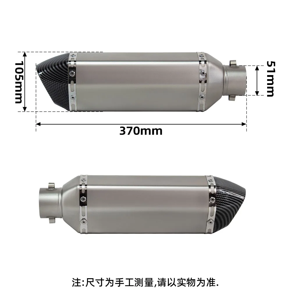 Ninja400 Exhaust Muffler For Kawasaki Ninja250 Ninja500 Z250 Z400 Z500 2017-2026 Motorcycle Slip on Line 370mm Exhausts Pipe Kit