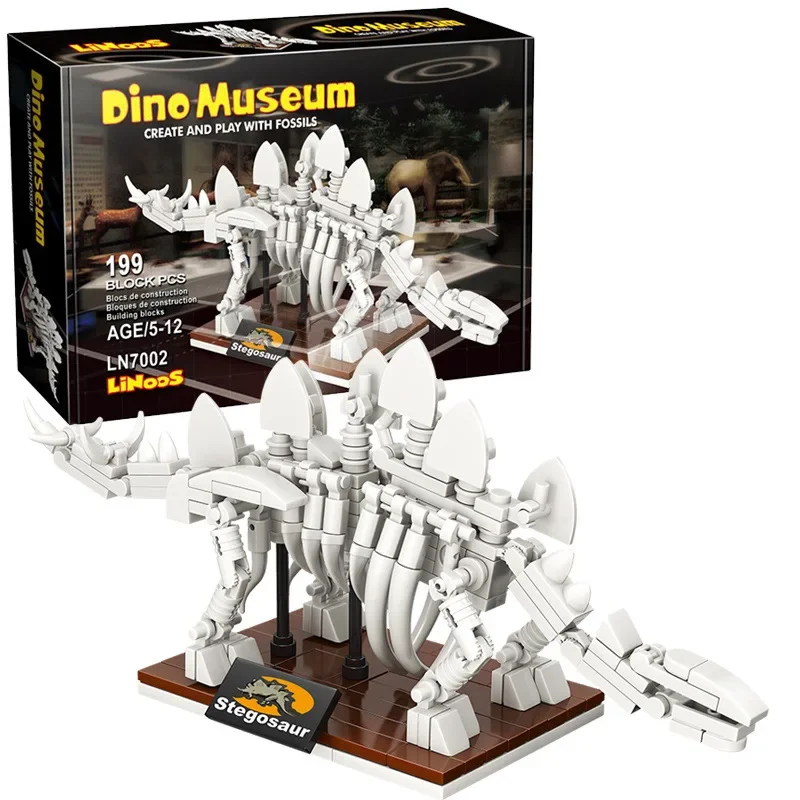 Jurassic Indominus Rex Dinosaur World Model Building Blocks City Triceratops Velociraptor Dino Park Bricks Children Toy