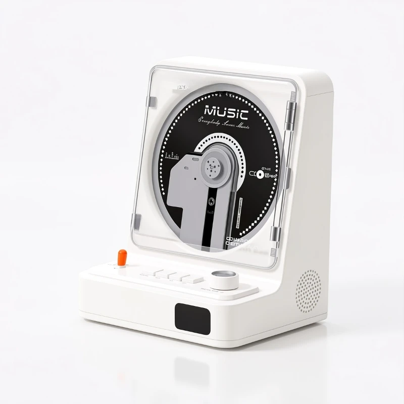 CD Player Retro Album Player Audiophile Record Player Portable Bluetooth Audio All-in-One