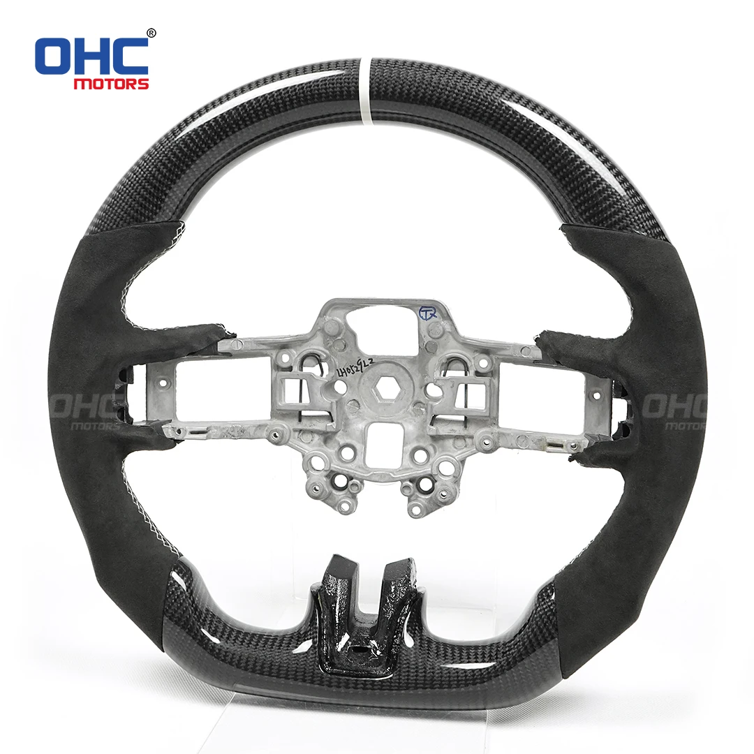 100% Pure Carbon Fiber Customized Steering Wheel For Mustang 2018 2019 2020 2021 2022 GT350 GT500