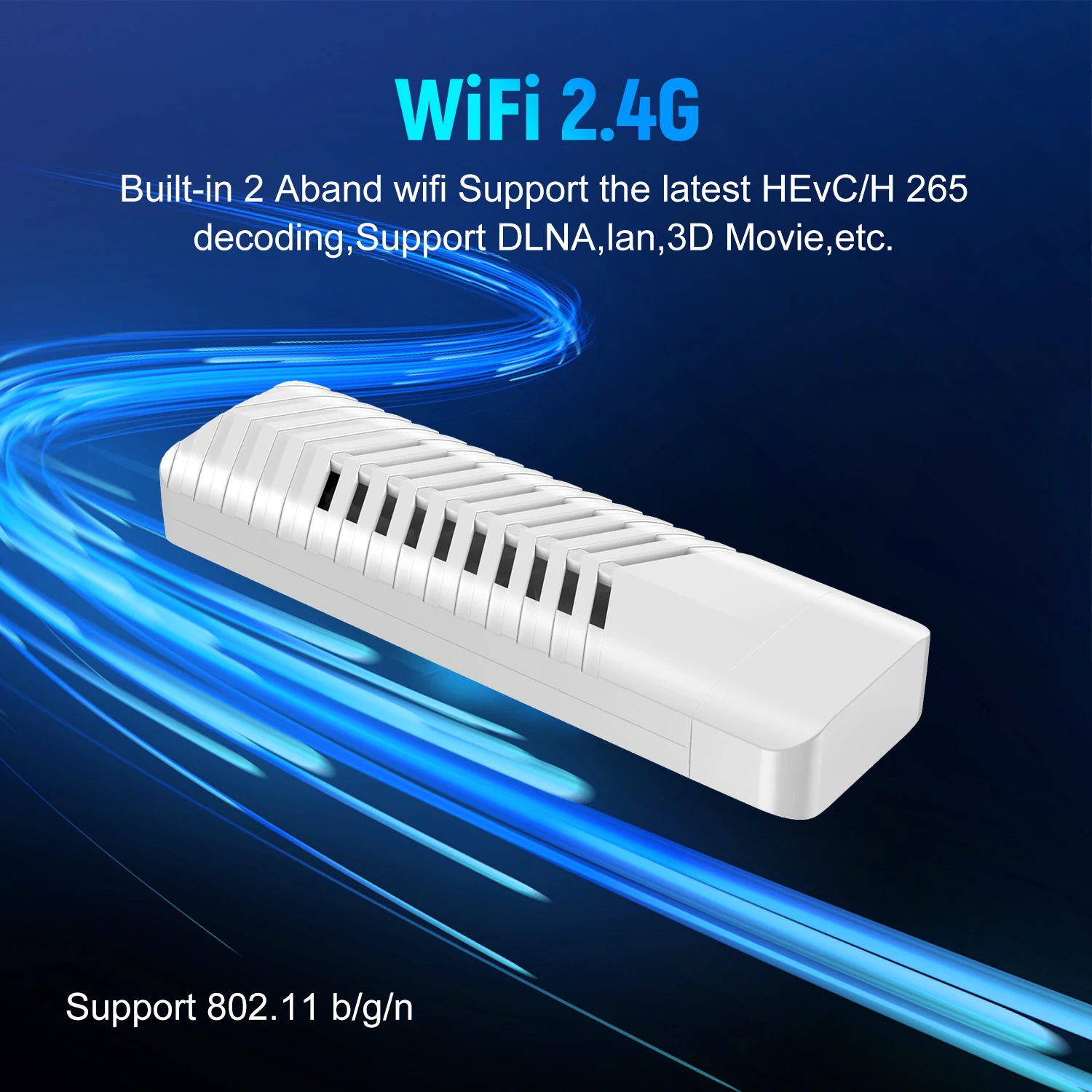 Velec TV Stick Android 14 Amlogic Quad-Core Cortex-A53 جهاز تحكم عن بعد بالأشعة تحت الحمراء WiFi 2.4G يدعم بث 4K مع تلفزيون Google