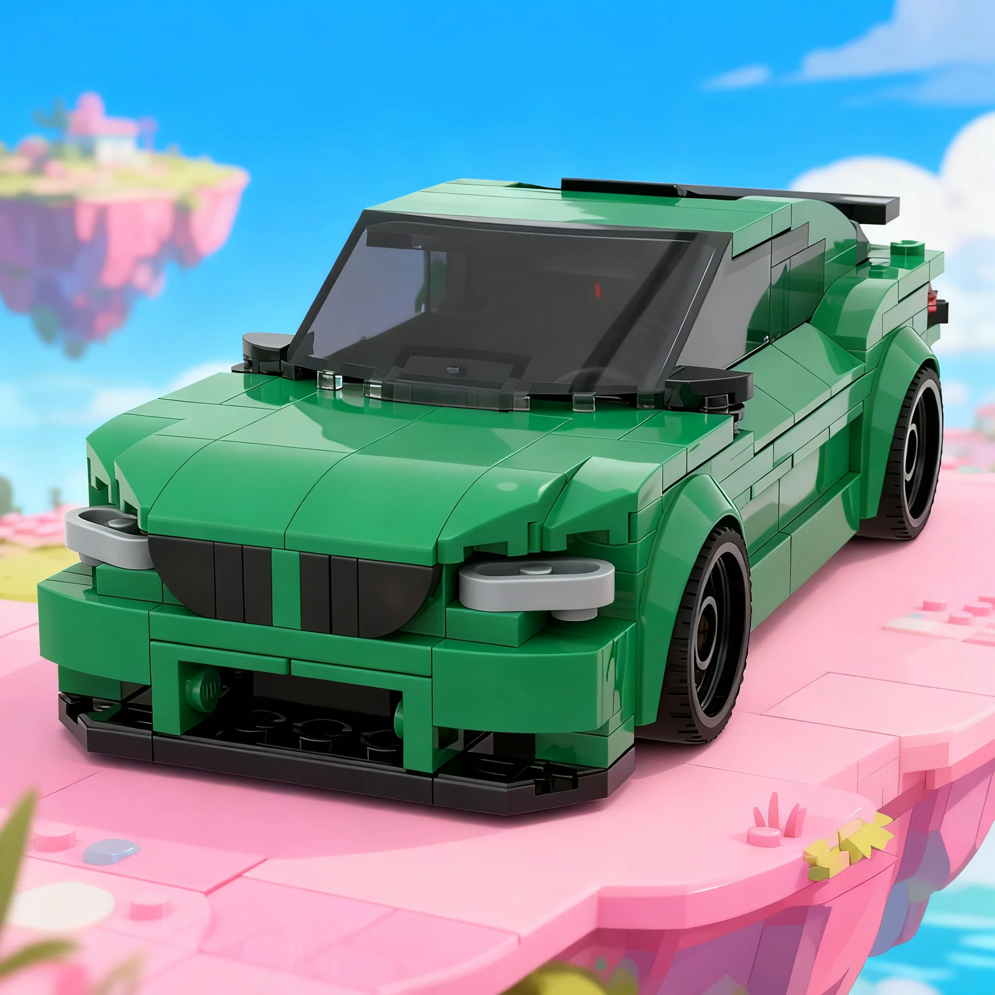 264pcs MOC BMWS M2 Cars Model Building Blocks Toys Architecture Christmas Gift Birthday Brick 3D Assemble Collection Creative