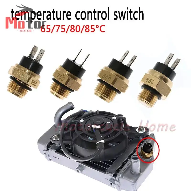 M14/16 Electric Radiator Coolant Temperature Thermostat Switch Temp Sensor 65/75/80/85/90/95℃ For ATV Quad Motorcycle Accessorie
