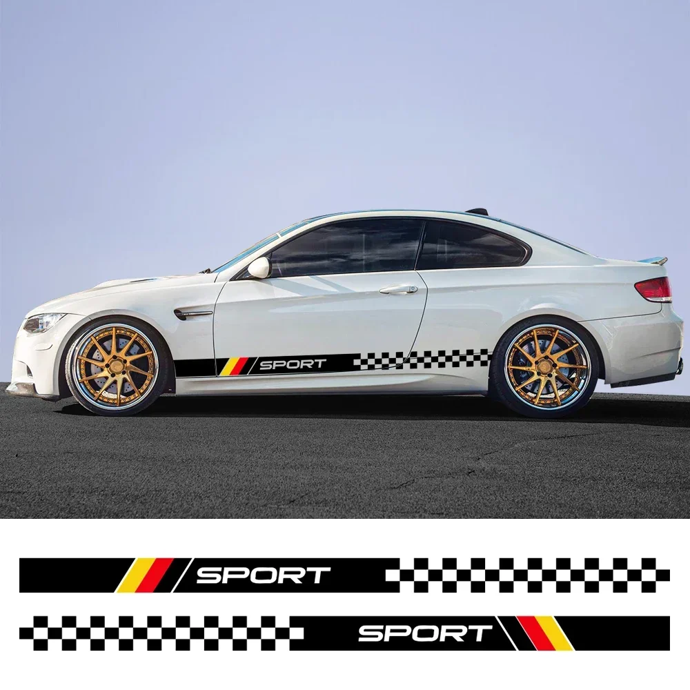 

For BMW 3 Series E46 E90 F30 M3 E30 E36 E92 F31 G20 E93 F34 G28 Car Door Side Skirt Stickers Sport Graphics Vinyl Accessories