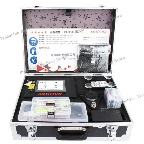 

One click operation of glass repair tools at Attitu Innovation Tech's ten-year old store E8 fully automatic repair machine