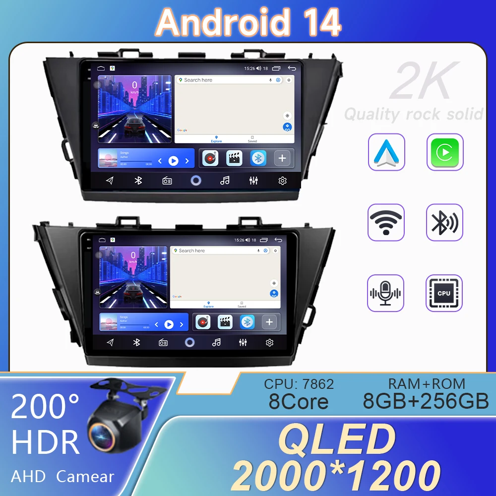 

Android 14 For Toyota Prius Plus V Alpha LHD RHD 2012 - 2017 Car Autoradio Multimedia Player GPS Navigation Carplay No 2din DVD