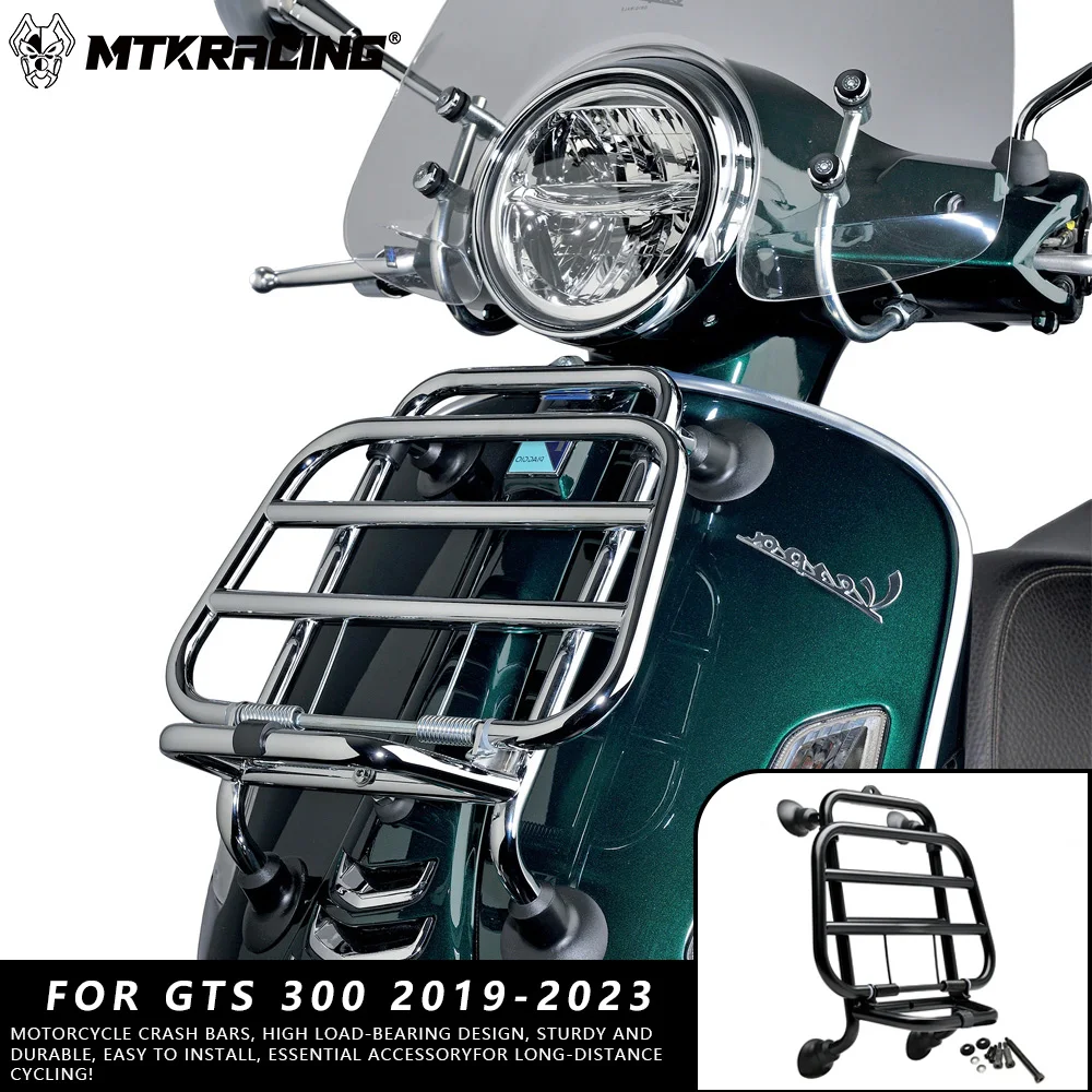 

MTKRACING For VESPA GTS 300 2019-2023 Motorcycle Parts Front Luggage Rack Front Shelf Front Luggage Rack Bracket