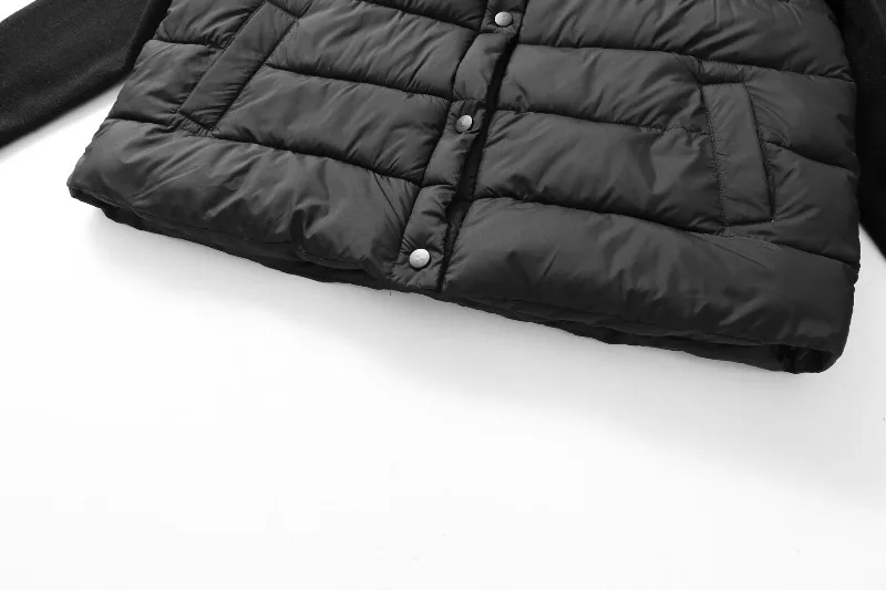 Winter Women's Jacket Thick Warm Short Parka Black Coats Woman Parkas Elegant Zipper Cotton Jackets Coat Female New