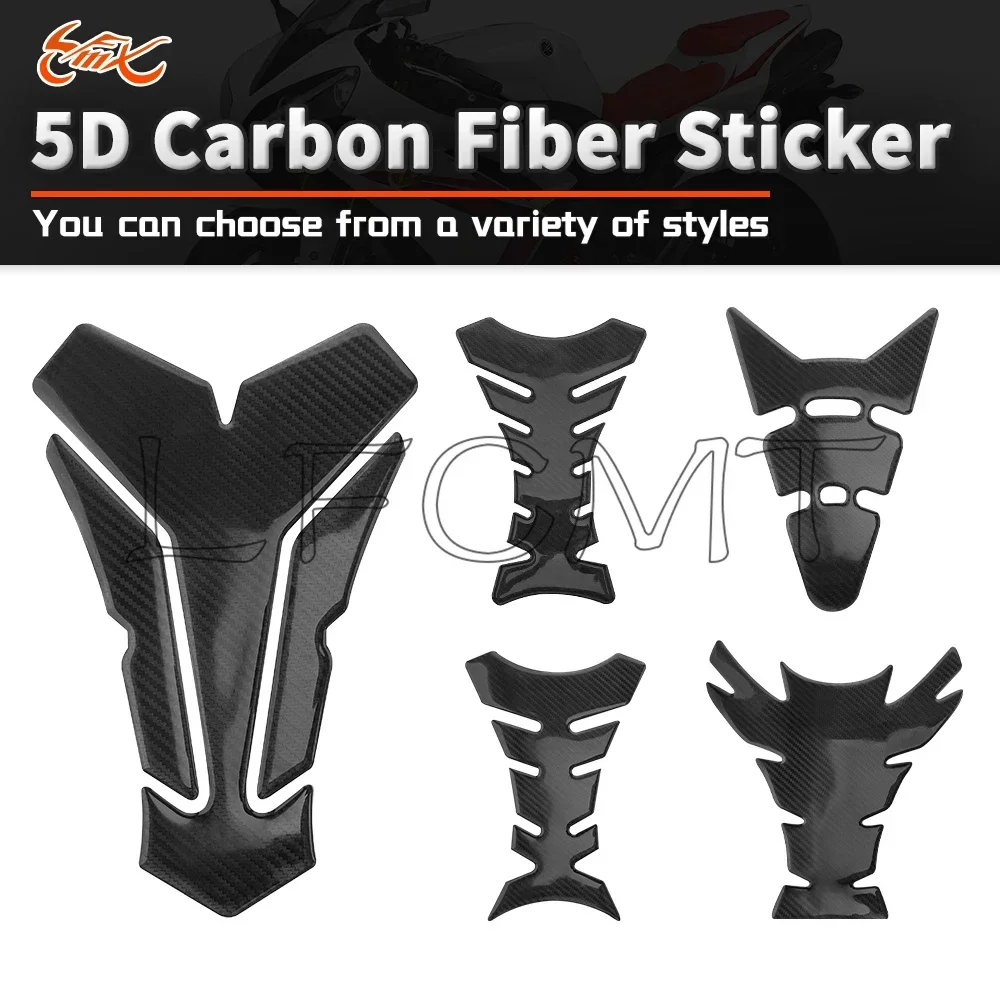 Universal Motorcycle Carbon Fiber Style Tank Pad Protector Sticker Decorative Decal Fit for BMW Suzuki Yamaha Honda Kawasaki ETC