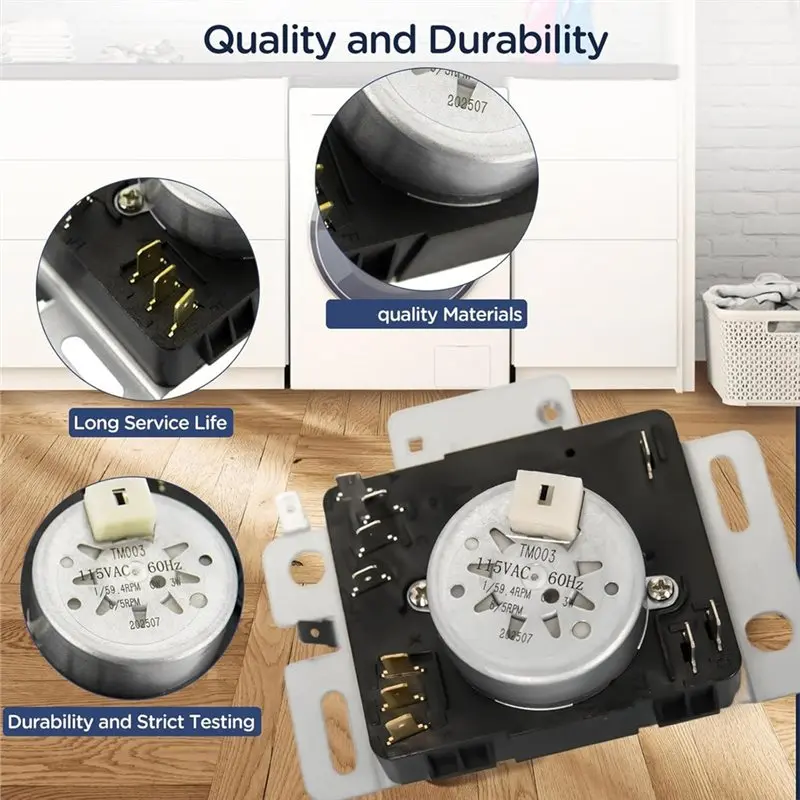 مؤقت مجفف ABAG W10642928 لـ W10642928c، PD00043061، 4448993، AP6023568، PS11756913، EAP11756 مؤقت الأجهزة