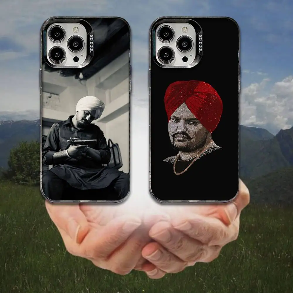 

Sidhu Moose wala Rapper Phone Case For iPhone 16,15,14,13,12,11,8,7,Pro,Max,Plus,Mini,XS,SE Anti Fall Black Matte Hard