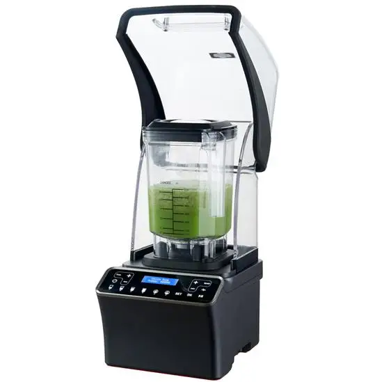 Powerful Quiet Commercial Blender Professional Mixer and Smoothie Maker with Sound Proof Enclosure for Cafe, Bar, Hotel