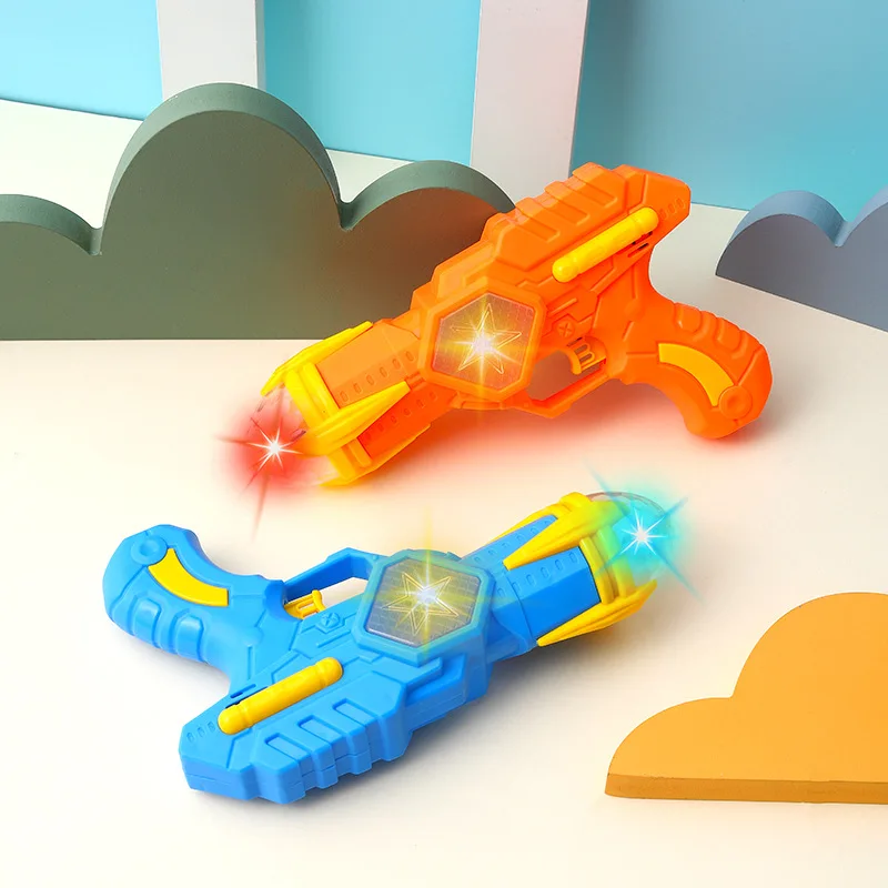 Elektryczny pistolet zabawka z projekcją tęczy, oświetleniem i muzyką, pistolety dla dzieci, świecący pistolet, prezenty dla chłopców i dziewczynek.