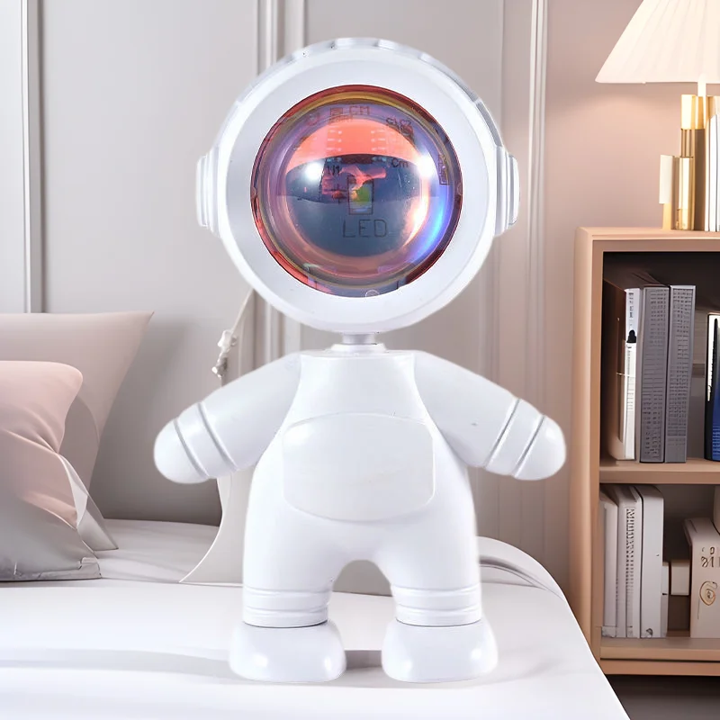 Sunset Night Light Projector Spaceman Sunset Lamp Live Streaming Beauty Photo Room Decor Rechargeable Astronaut Projector Light
