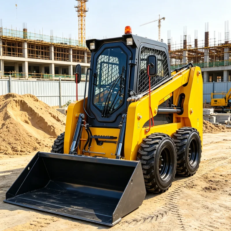 Customized Mini Skid Steer High Quality Reliable Machine for Warehouse Material Handling Demolition Site Clearing