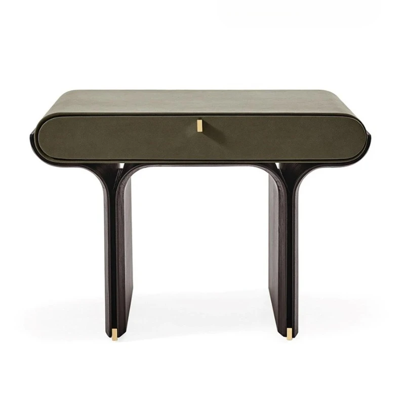 simple luxury bedside table creative leather drawer new bedroom storage cabinet bedside table