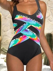 2023 Women Swimsuit One Piece Printed Swimwear Female Sexy Bodysuit Bathers Bathing Swimming Swim Suit Sports Beachwear