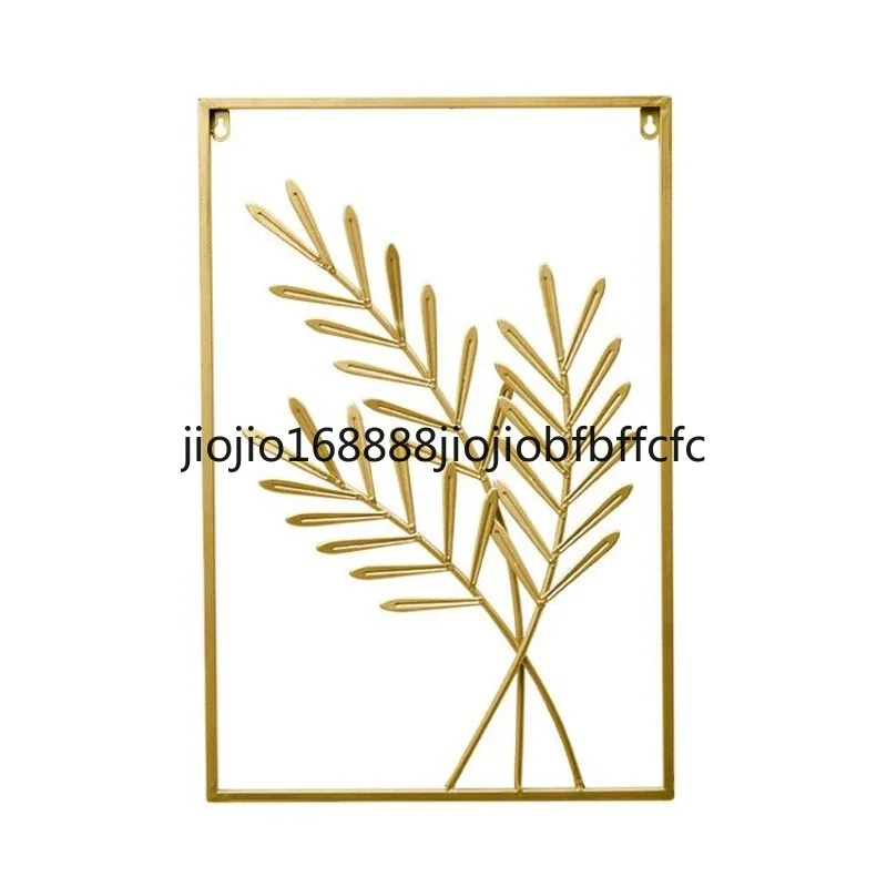 Suitable for  Modern  Metal Angel Wings Leaf Wall Decorative Art Living Room Decoration Luxury Unique Gold Hanging Crafts