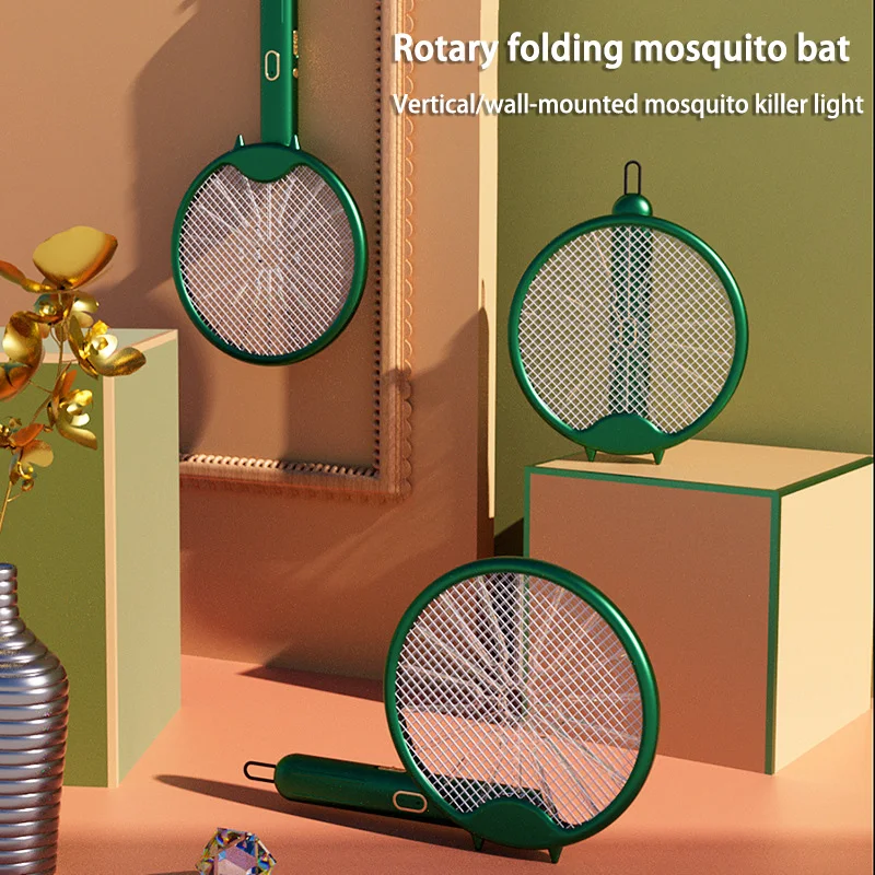 Xiaomi 3000V Elettrico Mosquito Racchetta Lampada Assassino Della Zanzara USB Ricaricabile Pieghevole Scacciamosche Scacciamosche Trappola Per Zanzare