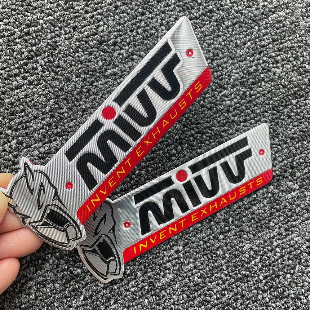 2 PCS For MIVV MK3 Motorcycle Escape Exhaust Pipe Stickers KTM Aprilia Yamaha Kawasaki Honda CF MOTO Ducati Suzuki Benelli Vespa