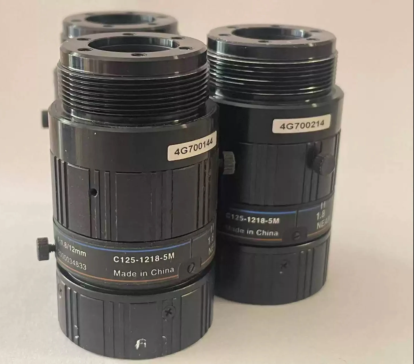 Basler industrial lens 5MP C125-1218-5M ，C125-162-5M  12mm  16mm  machine vision lens in good condition tested OK