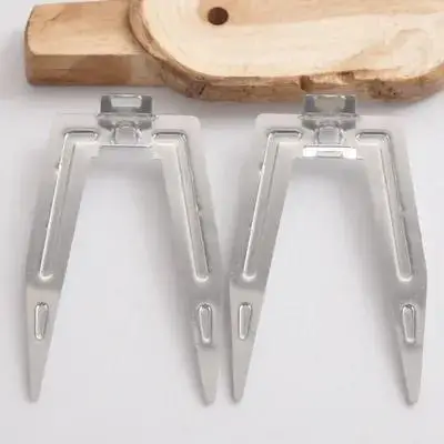 

2pcs Roast Chicken Stainless Steel Heavy Duty Oven Accessory Rotating Grill Forks For Air Fryer Bbq Meat Grilled Forks Kitchen