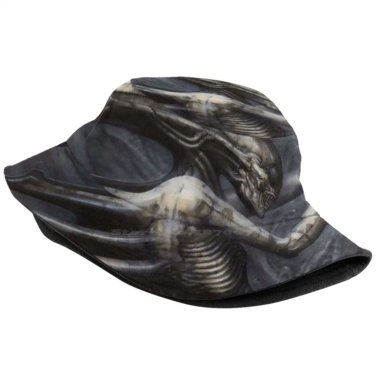 Hr Giger - Necron Iv Sun Cap Fisherman Hat Bucket Hats Hr Giger H R Giger Sci Fi Horror Alien Movie