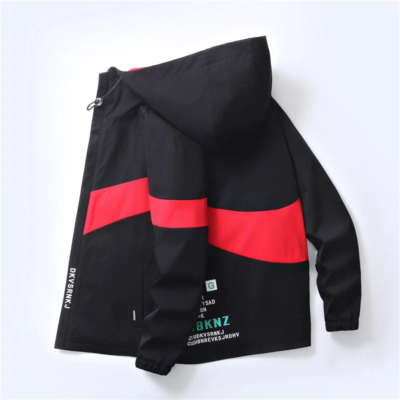 

Quality Spring Autumn Nice Pop Men's Hooded Long-Sleeve Jackets Youth Casual Slim Windproof Coat Outwear Tops Clothing Drop Ship