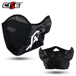 Motorcycle Half Face Mask Cover Winter Warmer Fleece Moto Balaclava Breathable Windproof Ski Motorbike Cycling Riding Men Women