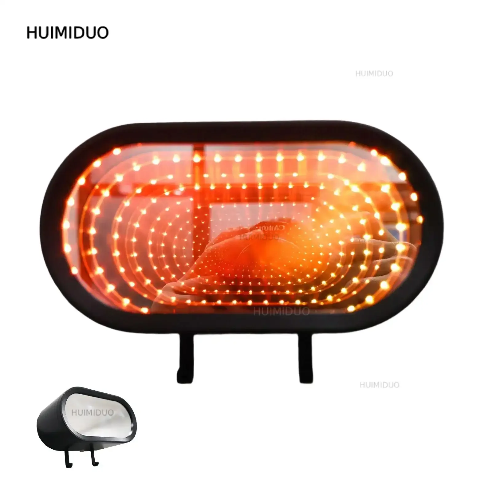 LED Garage Key Holder Colorful Mirror Garage Key Hook Decorative Rechargeable Holder Wall Mount Key Hanger