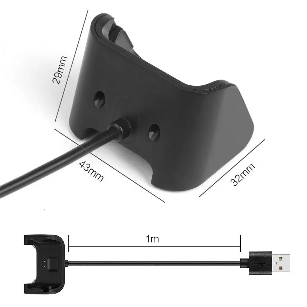 ユニバーサル交換スポーツスマートウォッチ充電器充電ドック USB ケーブルクレードルリストバンド Xiaomi Huami Amazfit Bip Youth