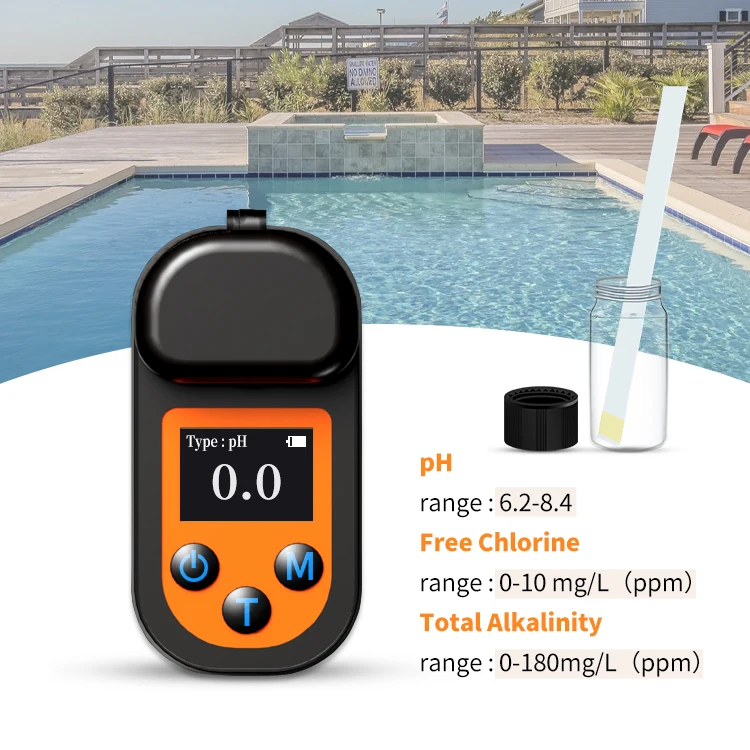 Water Analyzer 3-in-1 Multi-Parameter Water Quality Meter Chlorine,alkalinity,pH Tester