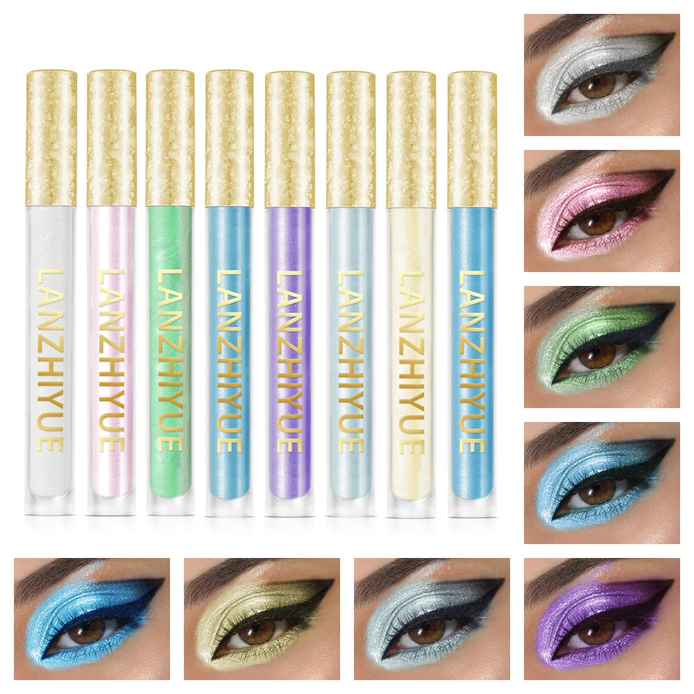 Color-changing Liquid Eye Shadow Smooth Texture Glitter Eyeshadow Creamy Charming Eyes Eyeshadow Trend Liquid Eye Shadow Smooth