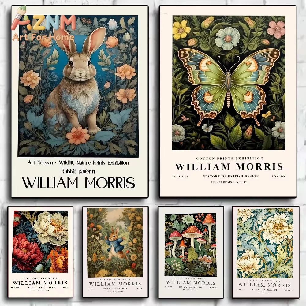 

1pc William Morris art Poster HD art wall waterproof home living room bedroom bar aesthetic decoration
