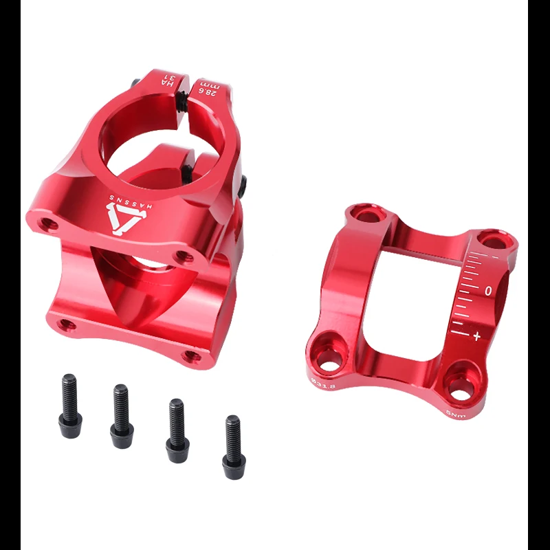 HASSNS Mountainbike-Vorbau 35mm Rennrad Kurzer Vorbau MTB Lenkervorbau Verstellbarer Lenkeraufsatz 31.8mm Fahrradteile – Detail 9