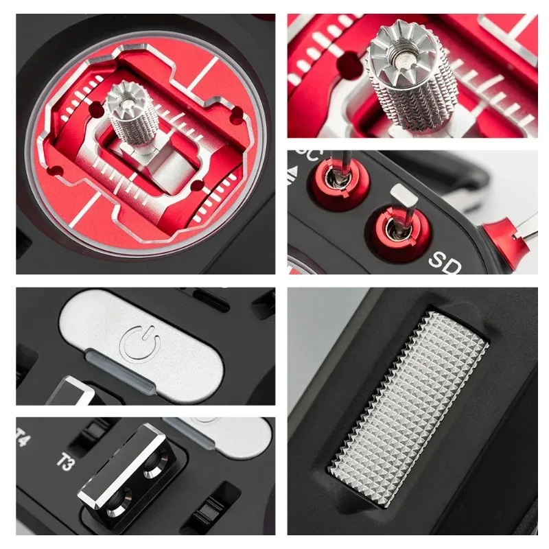 HelloRadio V16 PRO MAX ELRS 4in1 2.4 جيجا هرتز اليد اليسرى خنق ناقل موجات الراديو لطائرات السباق بدون طيار FPV طائرات RC نموذجية #5