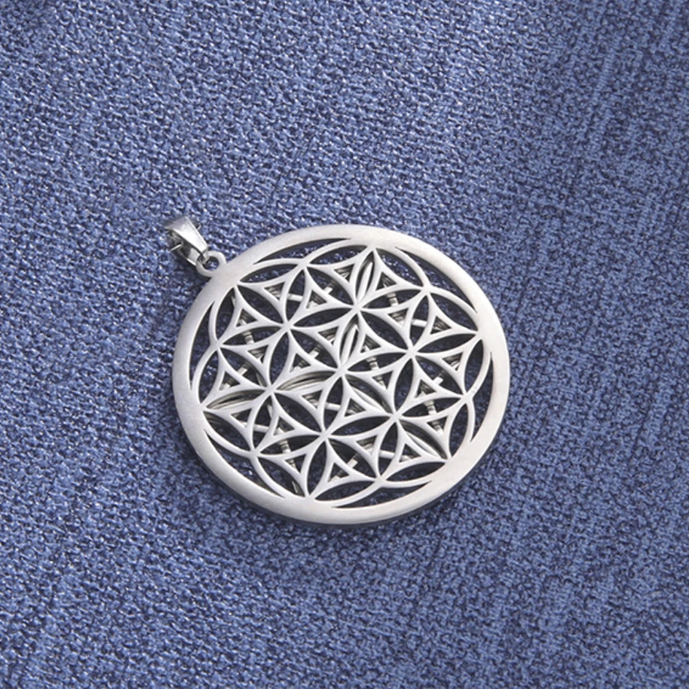 Dawapara kwiat życia Sri Yantra joga wisiorek Shri Chakra Mandala Merkabah Tetrahedron świętej geometrii Amulet DIY Charms