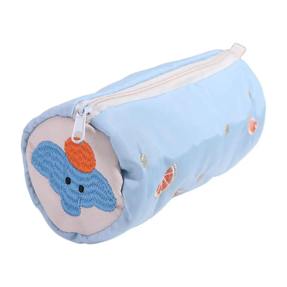 

Cute Elephant Pencil Case Pouch Pillow Shape Tomato Makeup Lipstick Bag Large Capacity Stationery Box Desk Storage Bag Students