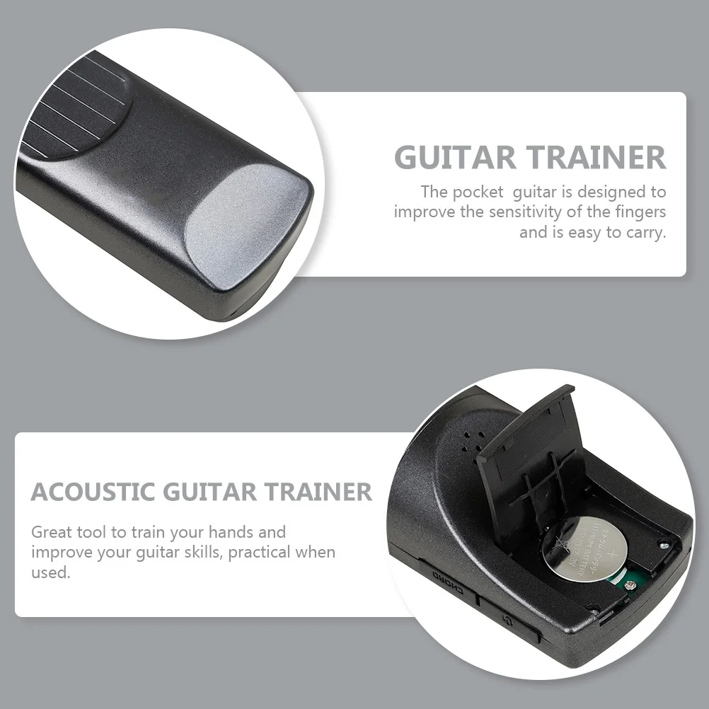 

Acoustic Guitar Trainer 6 Fret Pocket Practice Tool Creative Design Improve Finger Sensitivity Skills Pocket Small Guitar