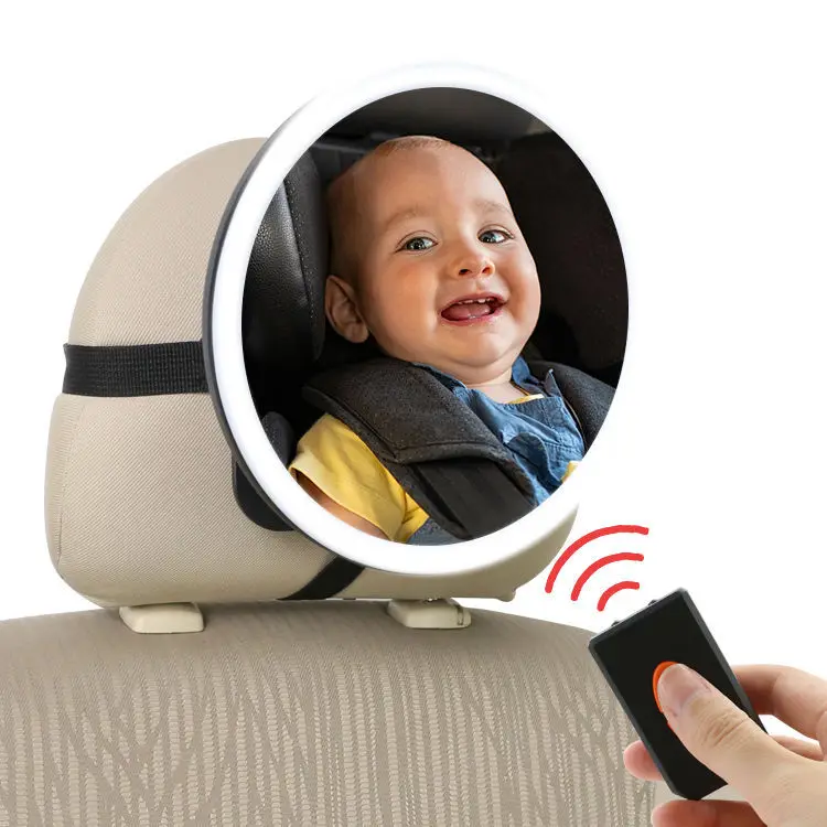 Espejo retrovisor cuadrado para niños, asiento de seguridad, ajustable, Interior de coche, Darling Baby