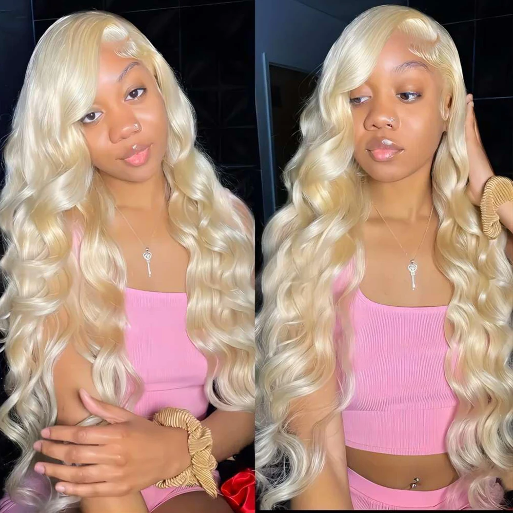 

613 Body Wave Human Hair Wigs Transparent HD 13x4 Lace Frontal Wig Honey Blonde Human Hair Lace Front Wig Colored Wigs For Women